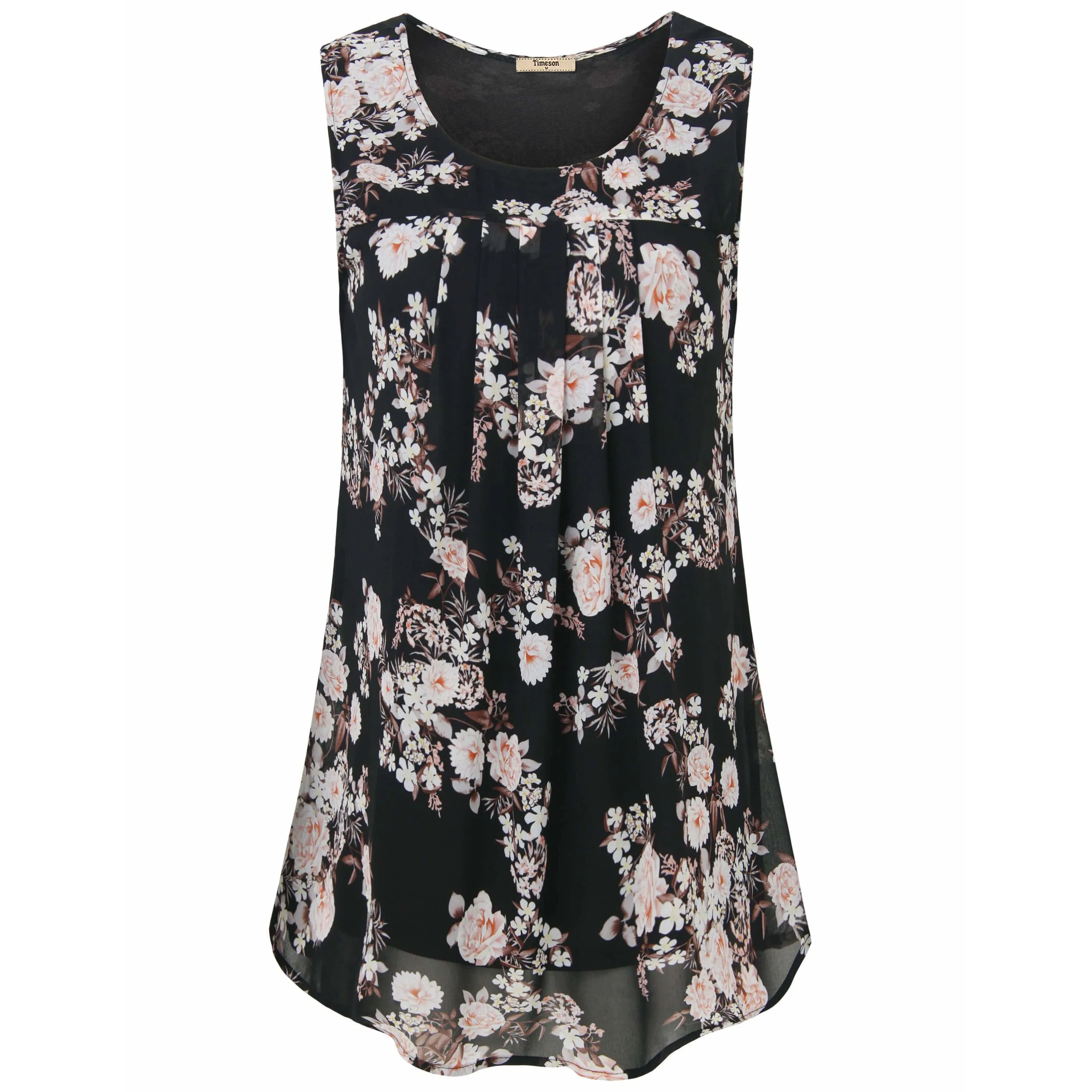 Double Layers Sleeveless Chiffon Tank