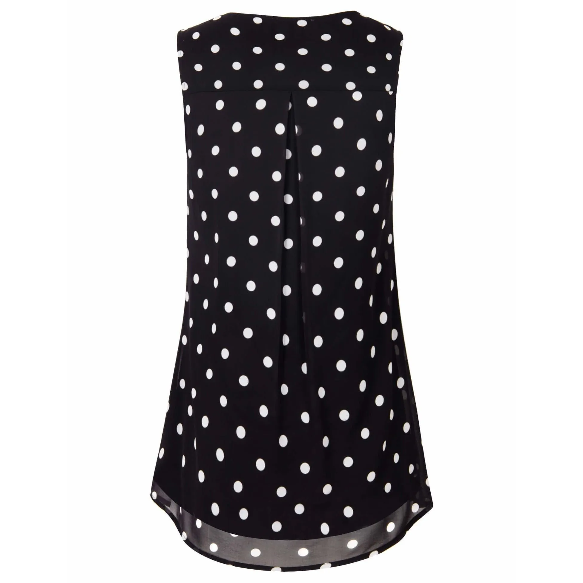 Double Layers Sleeveless Chiffon Tank