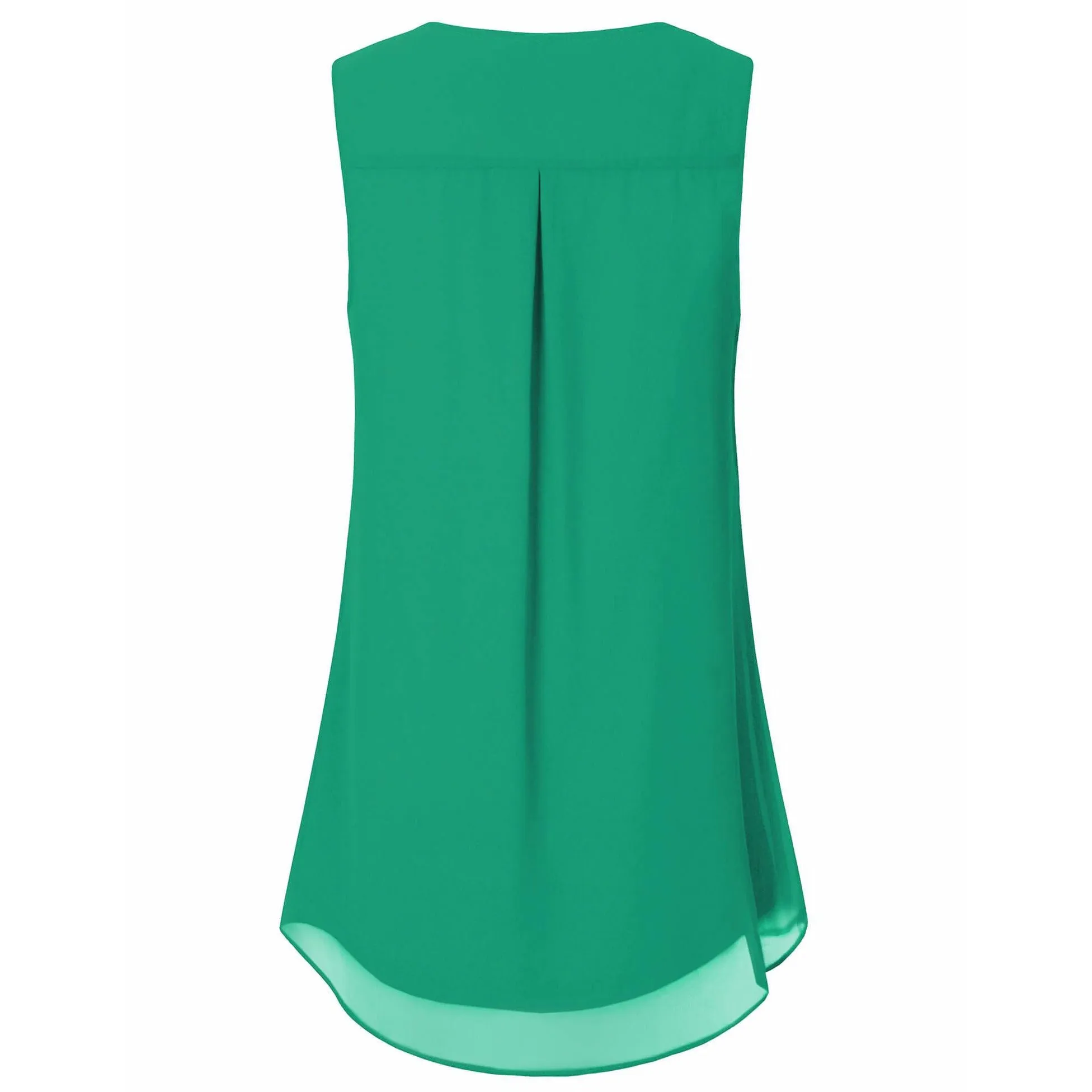 Double Layers Sleeveless Chiffon Tank