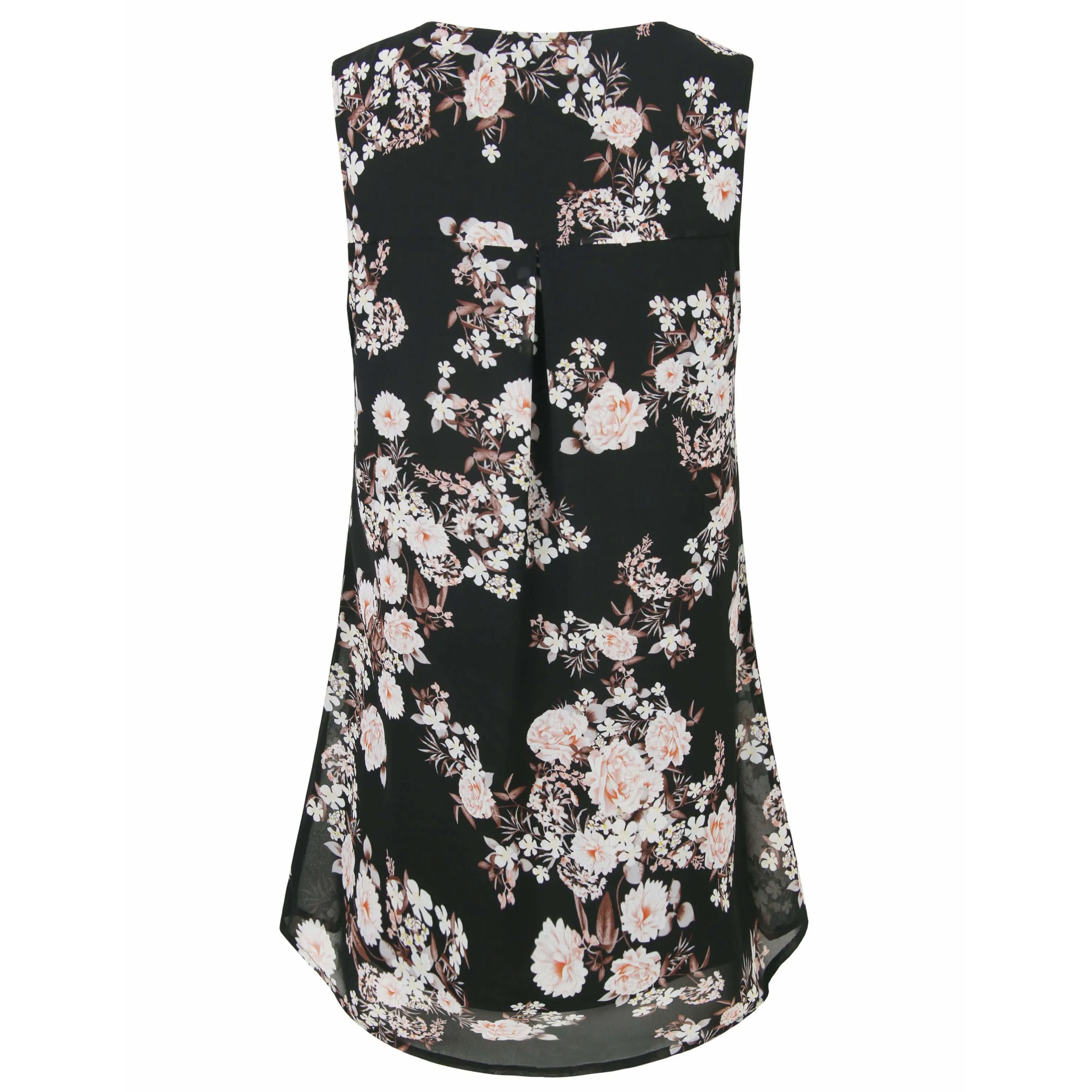 Double Layers Sleeveless Chiffon Tank