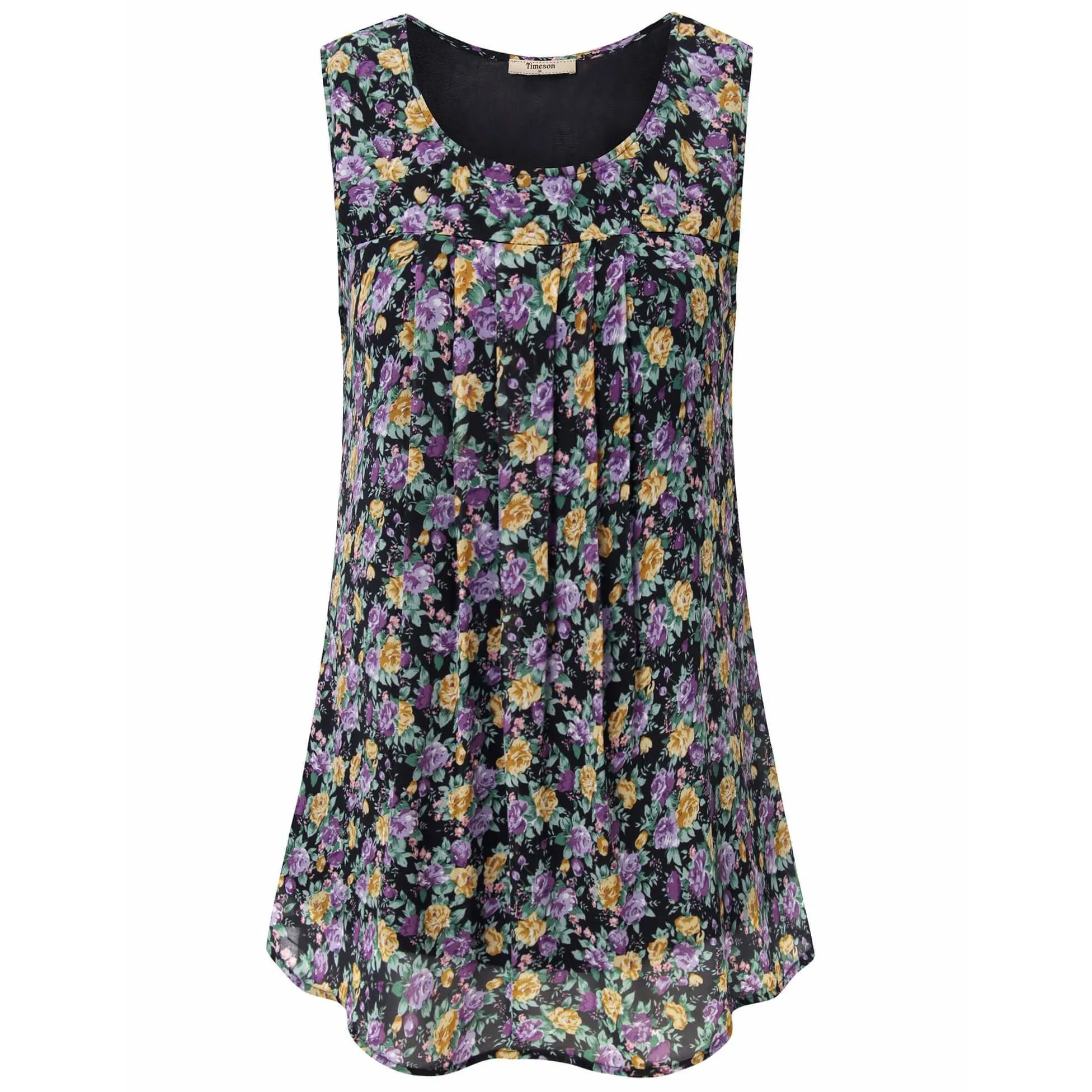 Double Layers Sleeveless Chiffon Tank