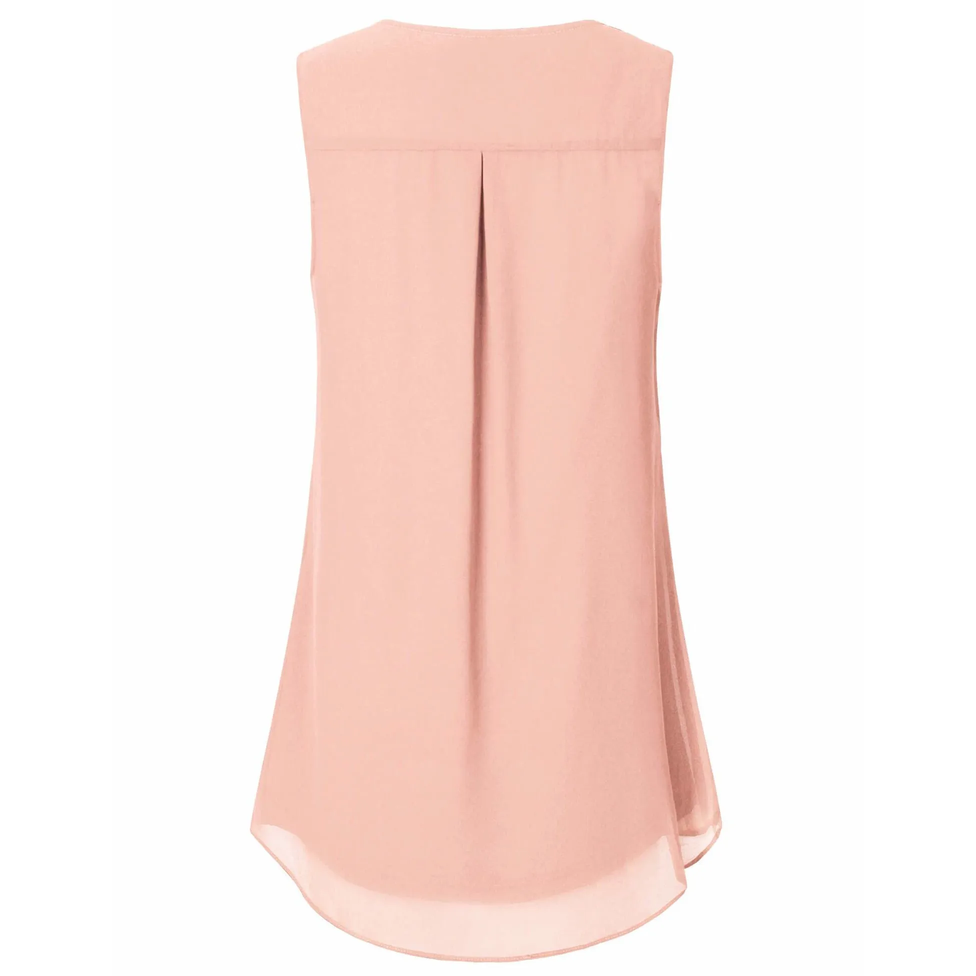 Double Layers Sleeveless Chiffon Tank