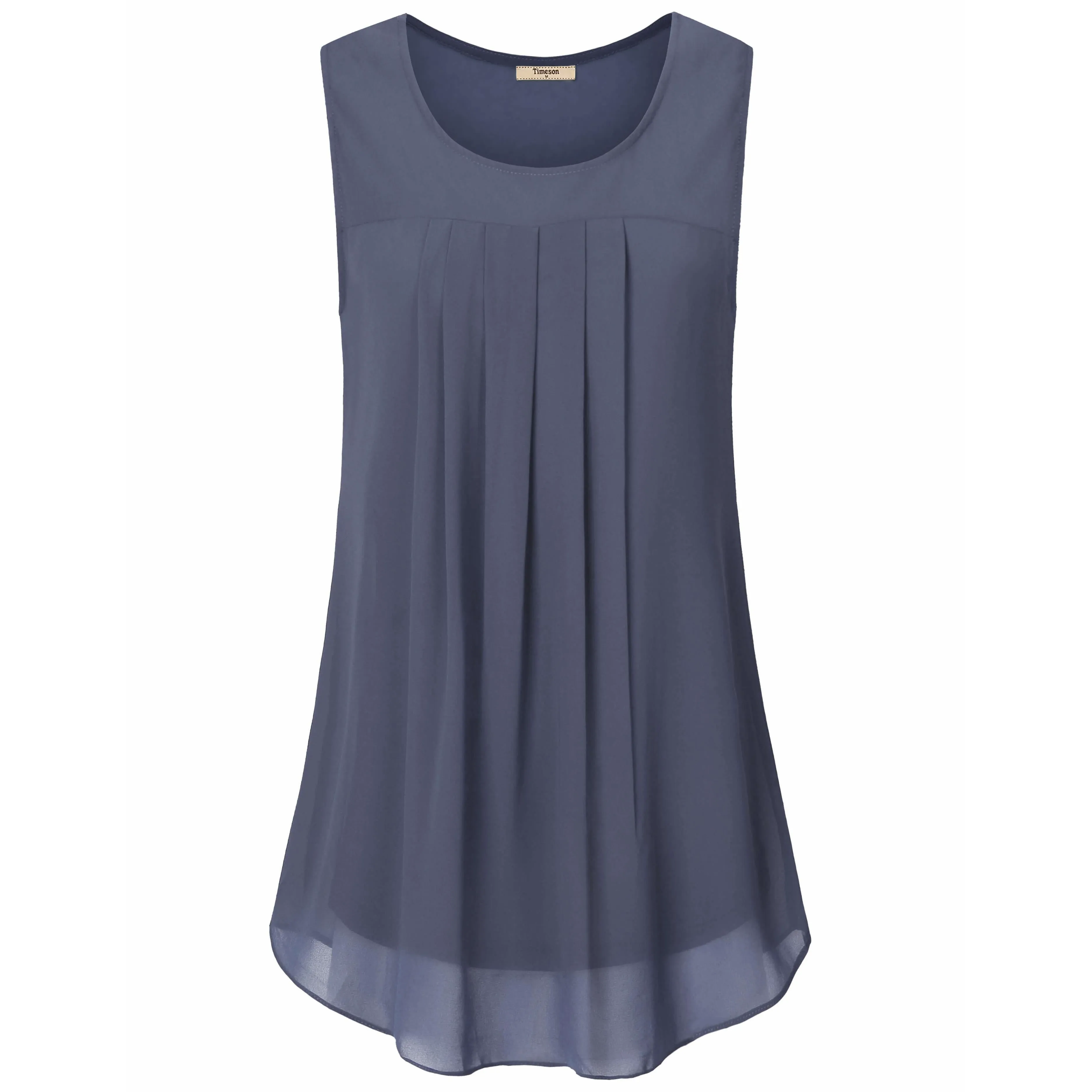 Double Layers Sleeveless Chiffon Tank