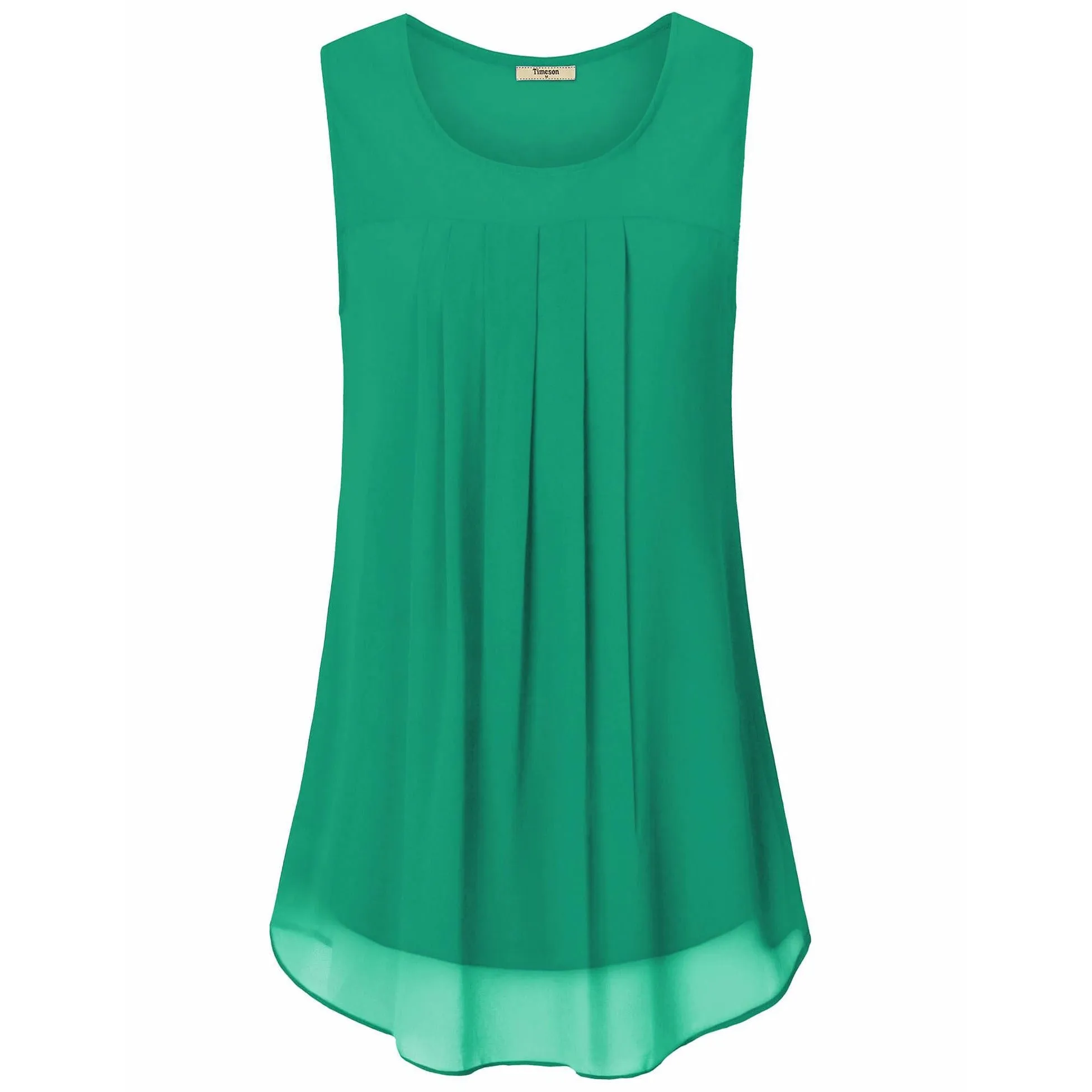 Double Layers Sleeveless Chiffon Tank