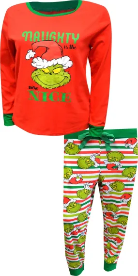 Dr. Seuss Naughty and Nice Ladies Pajamas