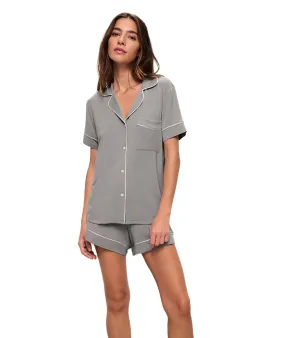 Eberjey Women Gisele Relaxed Short PJ Set Moonlight/Ivory