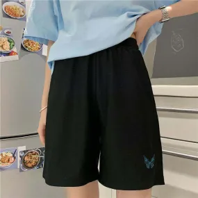 Embroidery Korean Style Shorts
