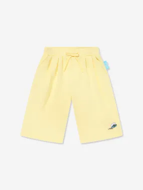 Emporio Armani Boys Smurf Logo Shorts in Yellow