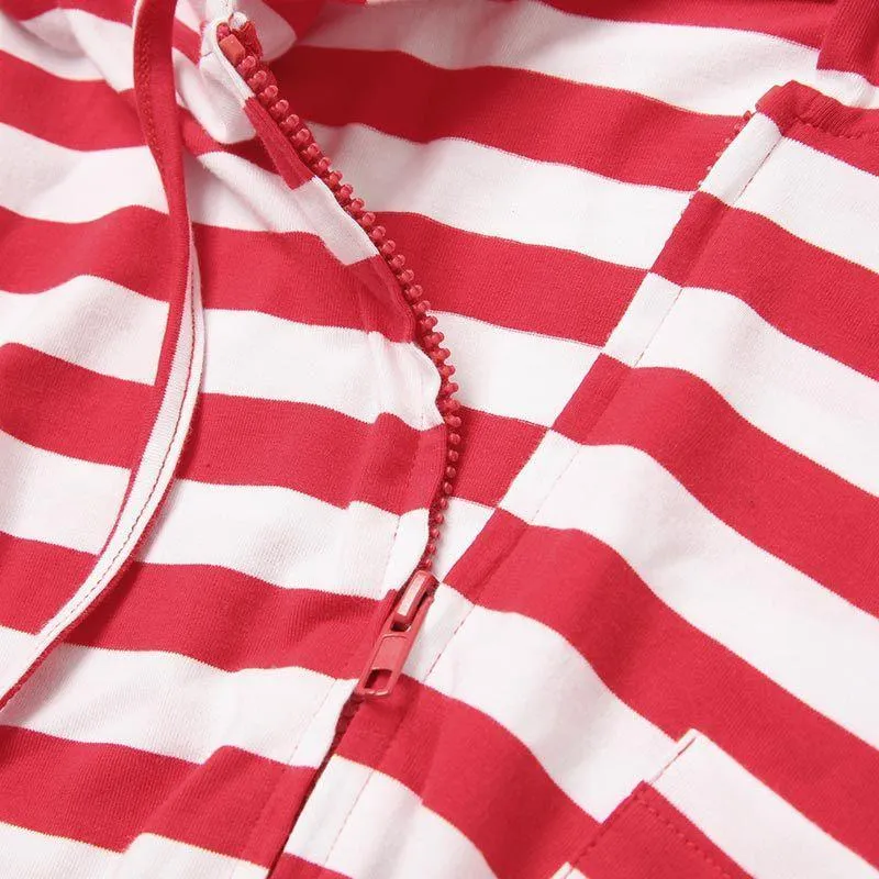 Fashion Red Striped Long Sleeve 2 Pieces Christmas Family Matching Outfis