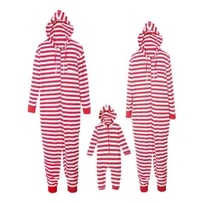 Fashion Red Striped Long Sleeve 2 Pieces Christmas Family Matching Outfis