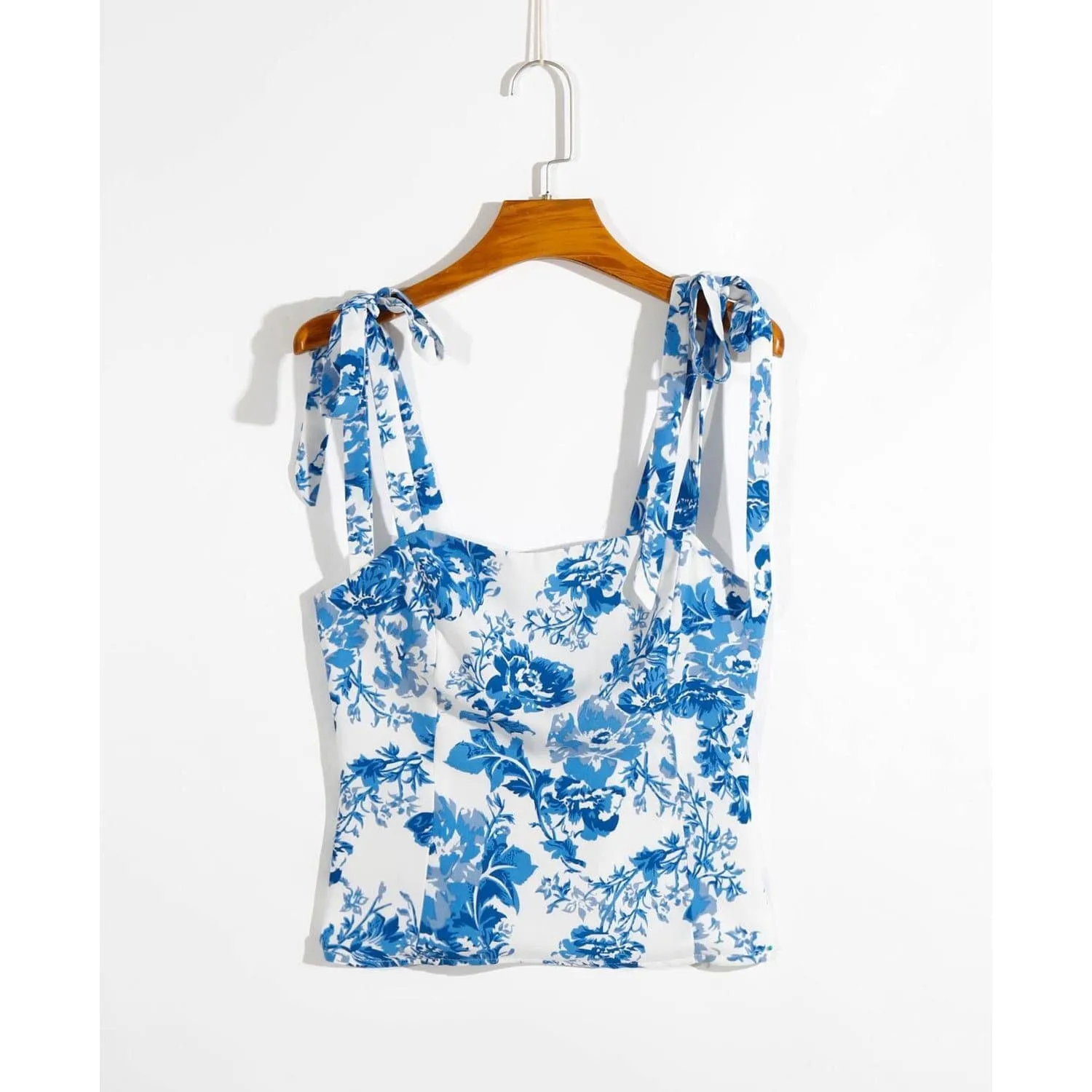 FLORAL SHORT TANK TOPS