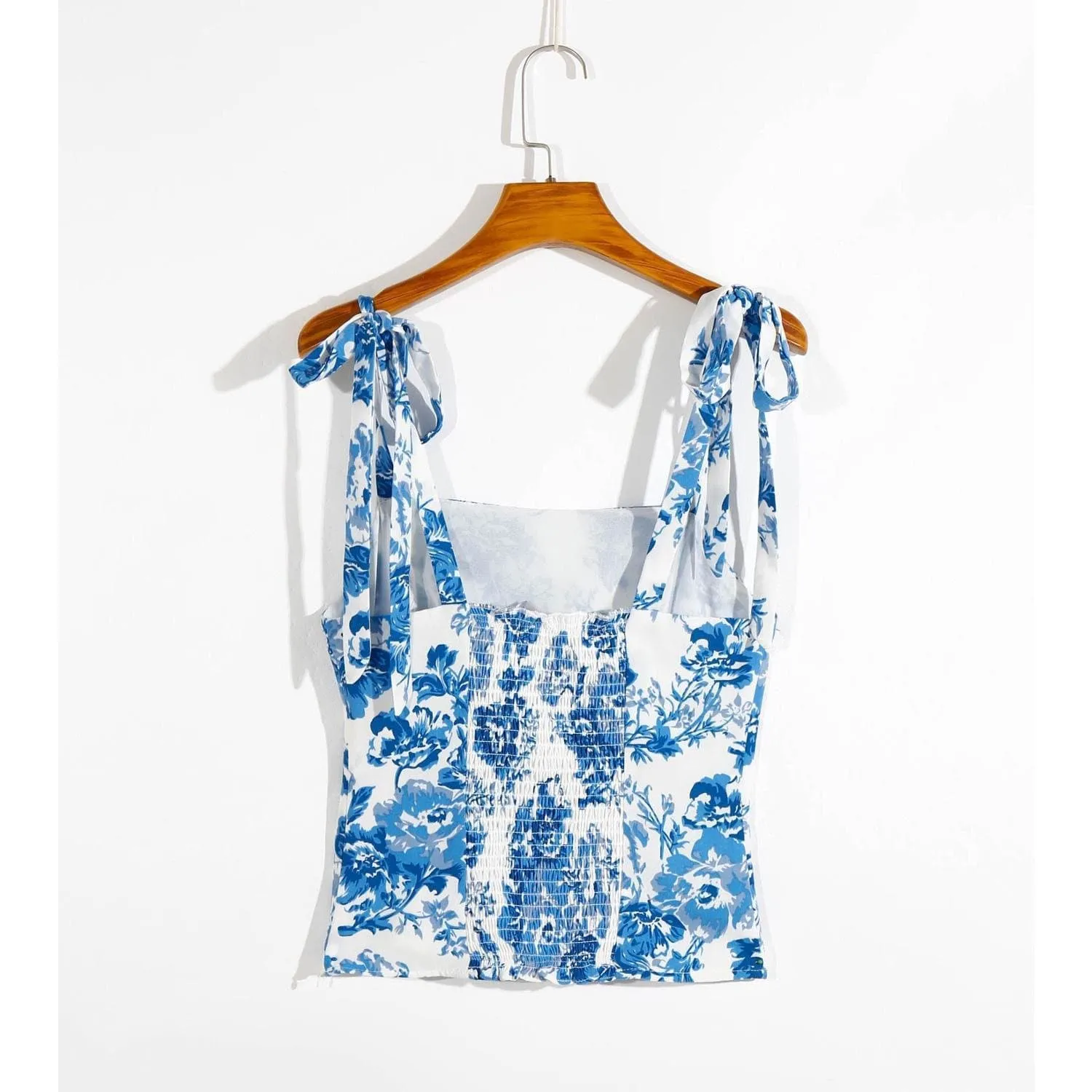 FLORAL SHORT TANK TOPS