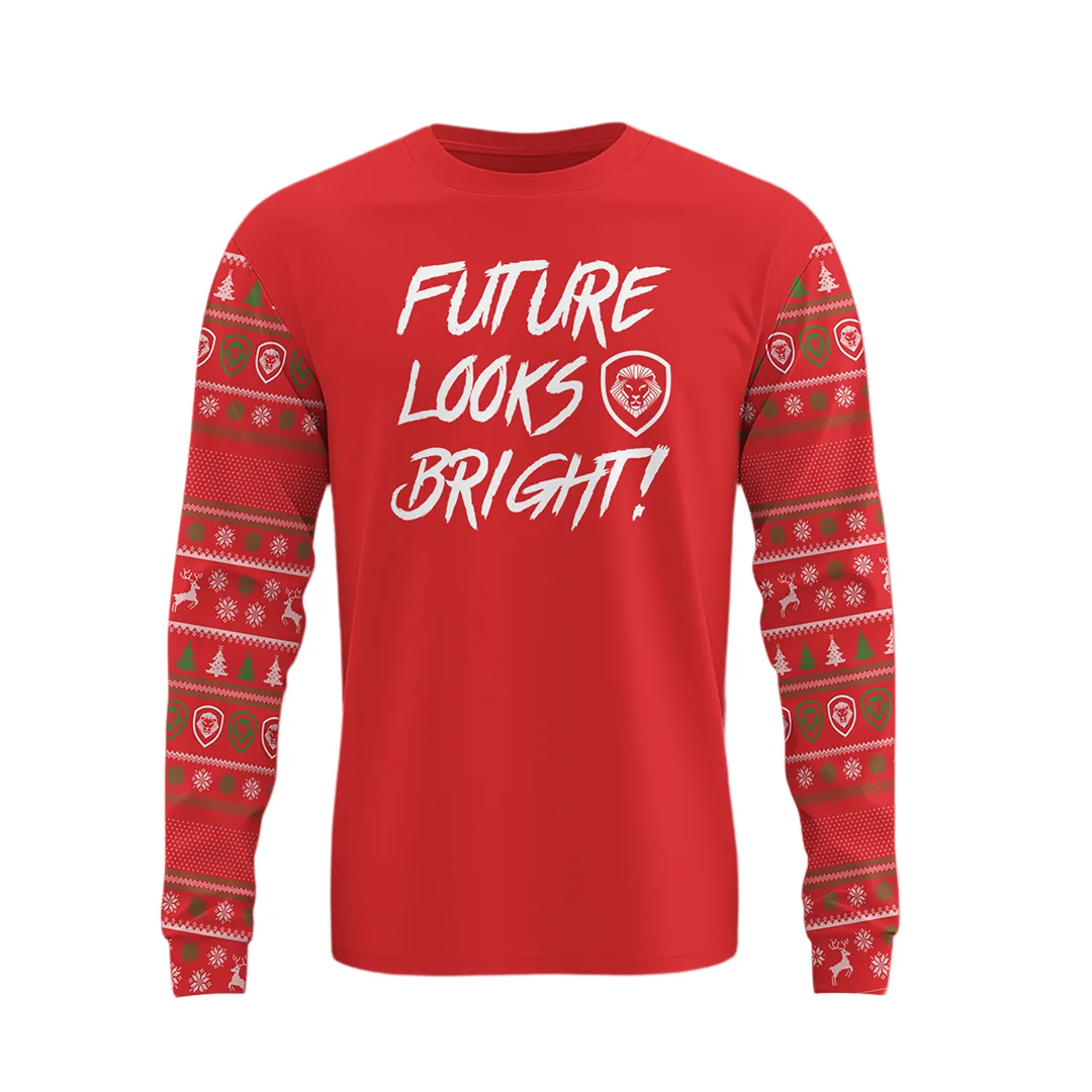 Future Looks Bright Kid's Christmas Pajamas Top & Bottom Set