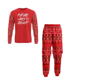Future Looks Bright Kid's Christmas Pajamas Top & Bottom Set