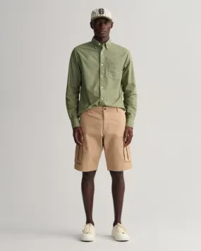 Gant Apparel Mens RELAXED TWILL CARGO SHORTS 248/DARK KHAKI