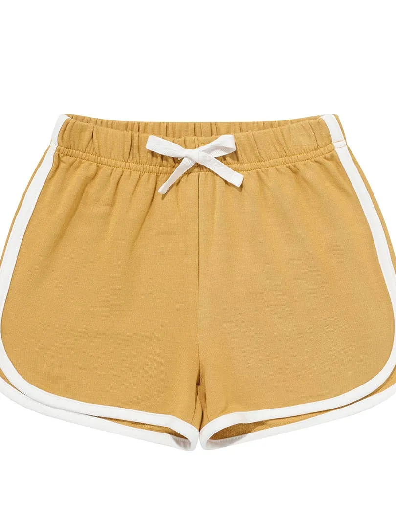 Golden Sunshine Bamboo Terry Track Shorts