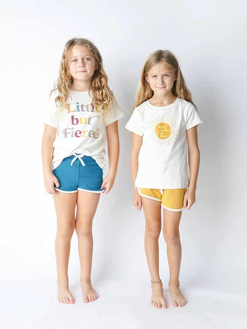 Golden Sunshine Bamboo Terry Track Shorts
