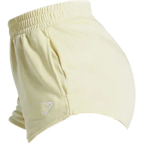 Gymshark Womens Training Sweat Shorts - Yellow