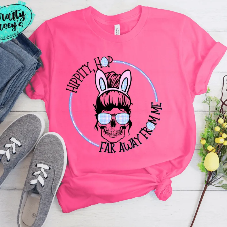 HIppity Hop Long Way From Home Mom Bunn Easter Tee