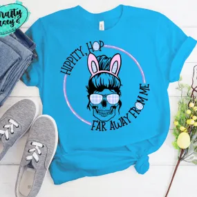 HIppity Hop Long Way From Home Mom Bunn Easter Tee