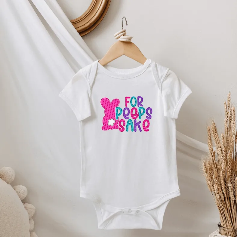 Hot Pink For Peeps Sake Pastel Bunnies Adult & Youth Easter Tee