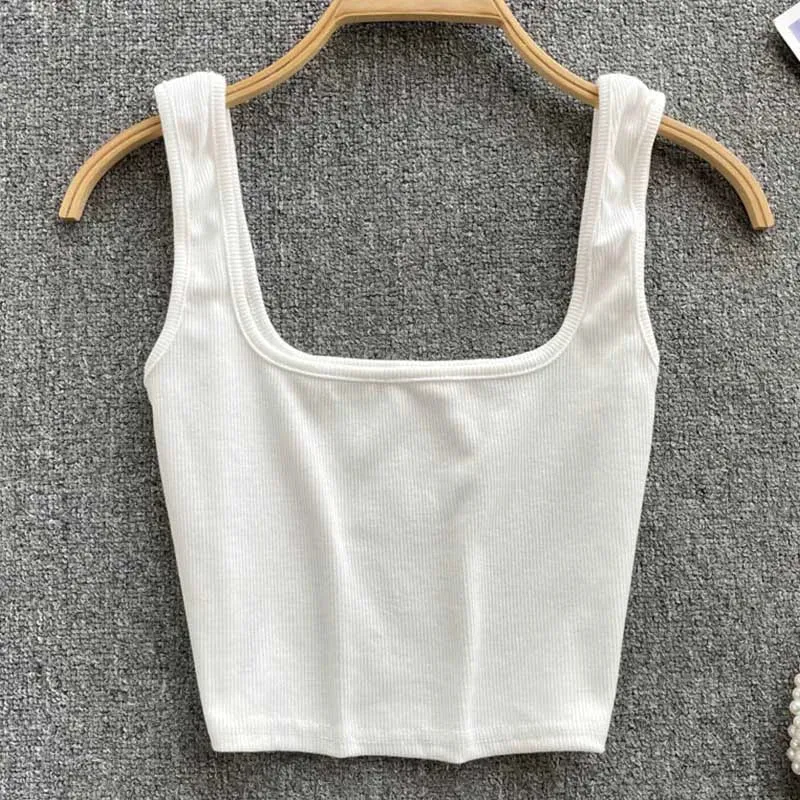 Lady Glams Tank Top Women Sexy Backless Top - Slim Fit Bottoming Blouse, Solid Crop Top Sleeveless Camis Mujer