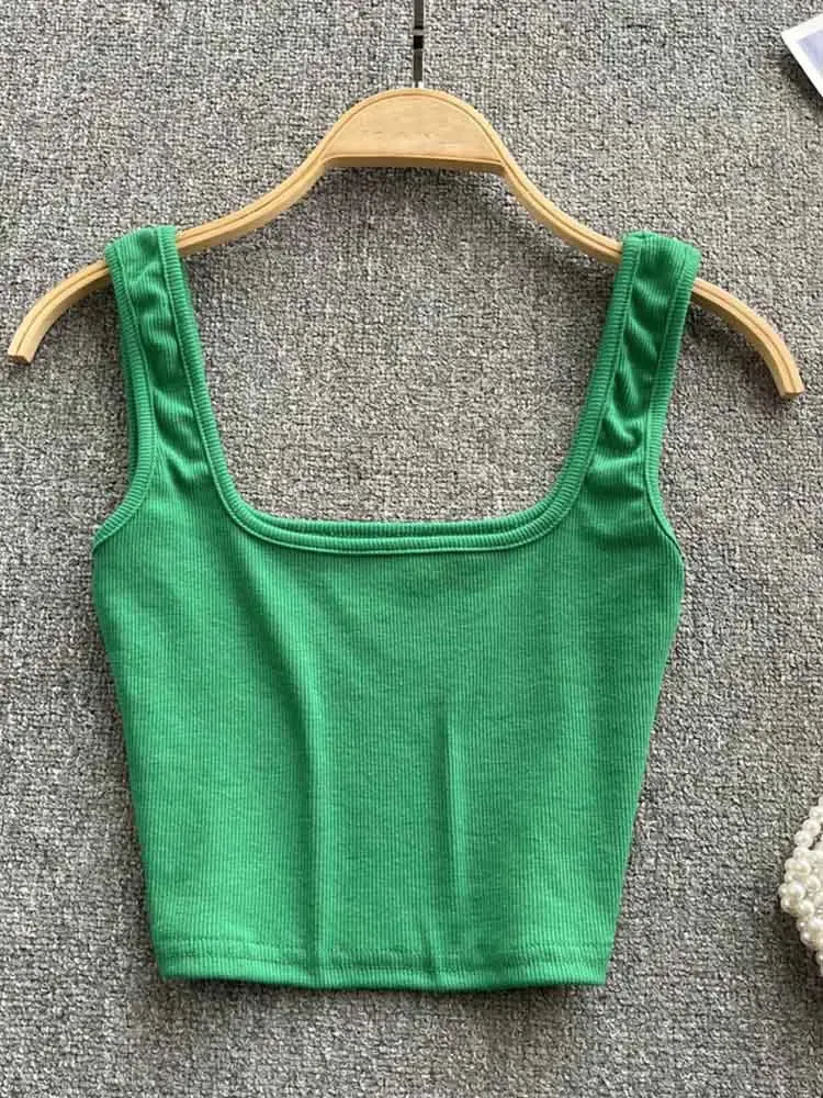 Lady Glams Tank Top Women Sexy Backless Top - Slim Fit Bottoming Blouse, Solid Crop Top Sleeveless Camis Mujer