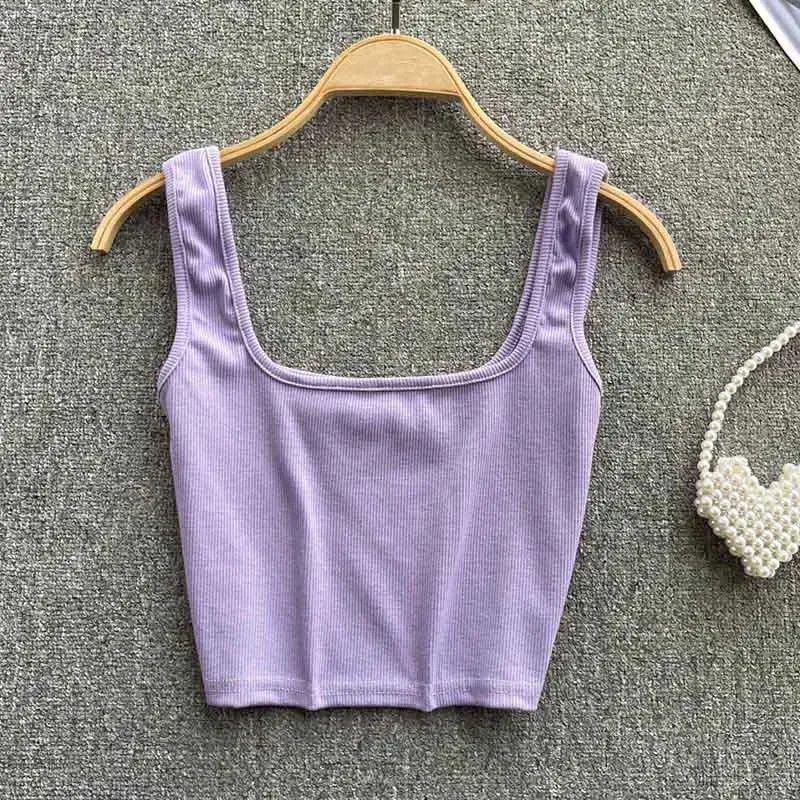 Lady Glams Tank Top Women Sexy Backless Top - Slim Fit Bottoming Blouse, Solid Crop Top Sleeveless Camis Mujer