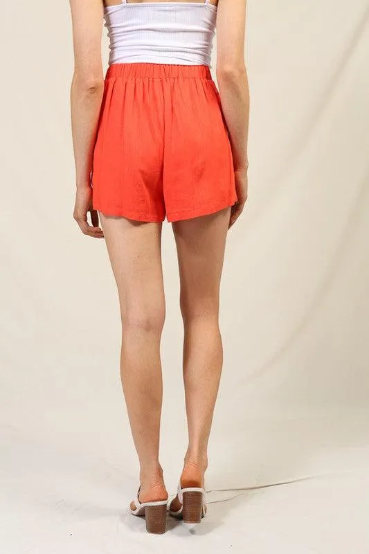 Linen shorts