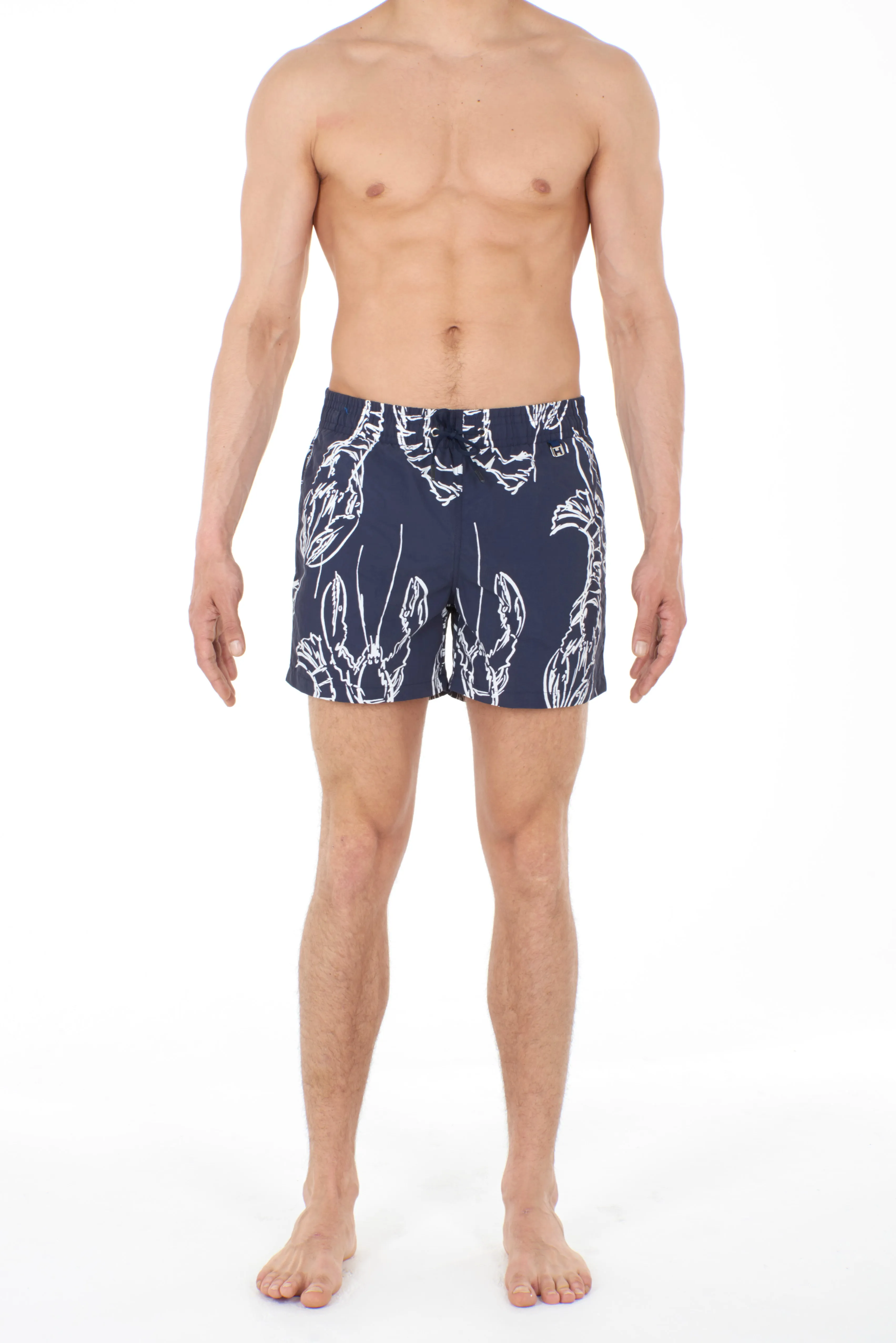 Lobster Beach Boxer | Navy/White 401274-Pn07