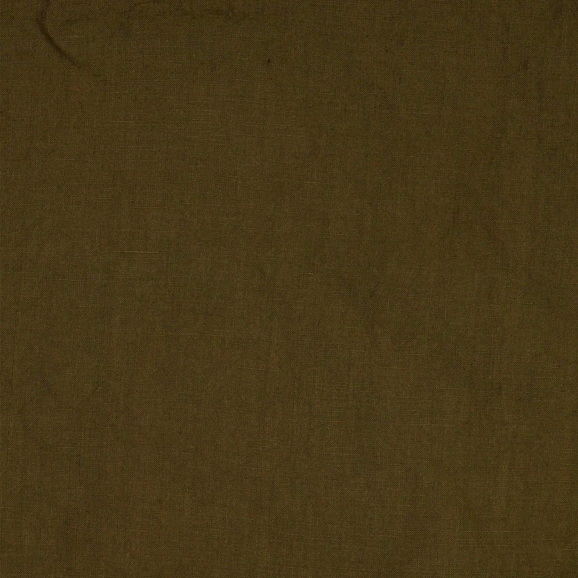 Long-sleeved linen pajamas green olive - Diego