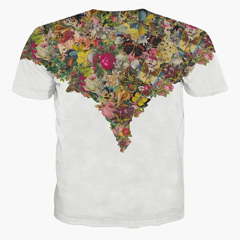 Men's 3D Floral Mind Blown T-Shirt