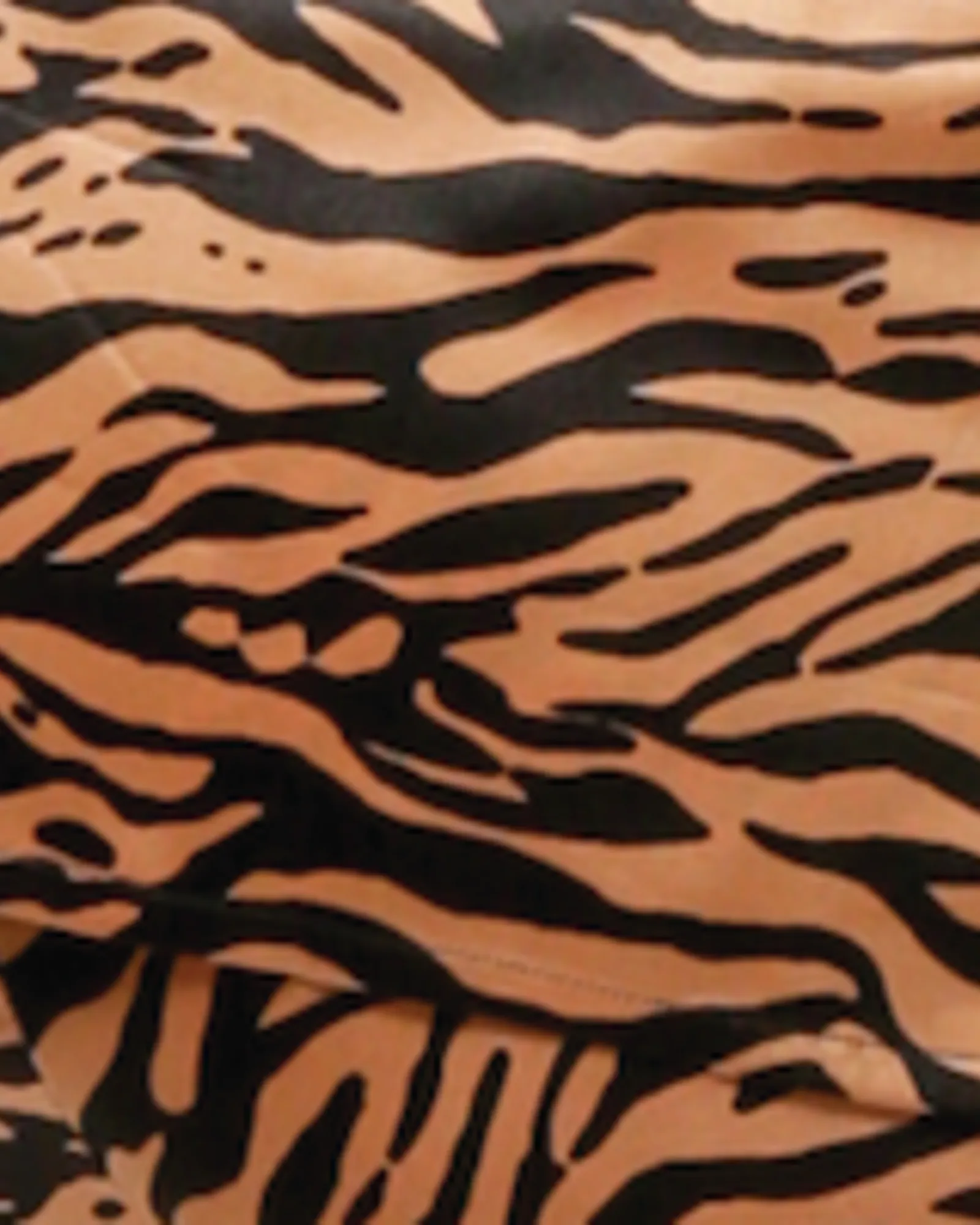 Nicolette Satin Sleep Short | Tiger Print