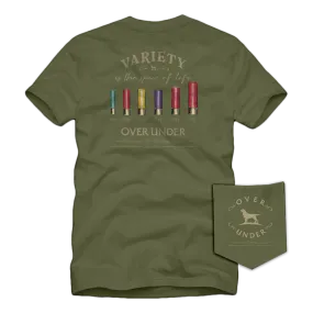 Over Under Short Sleeve Shotgun Variety T-Shirt in Moss