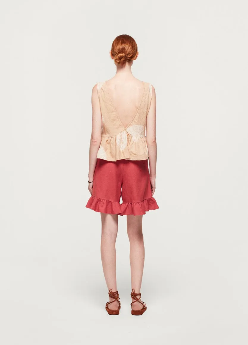 Paperbag Shorts Carmine