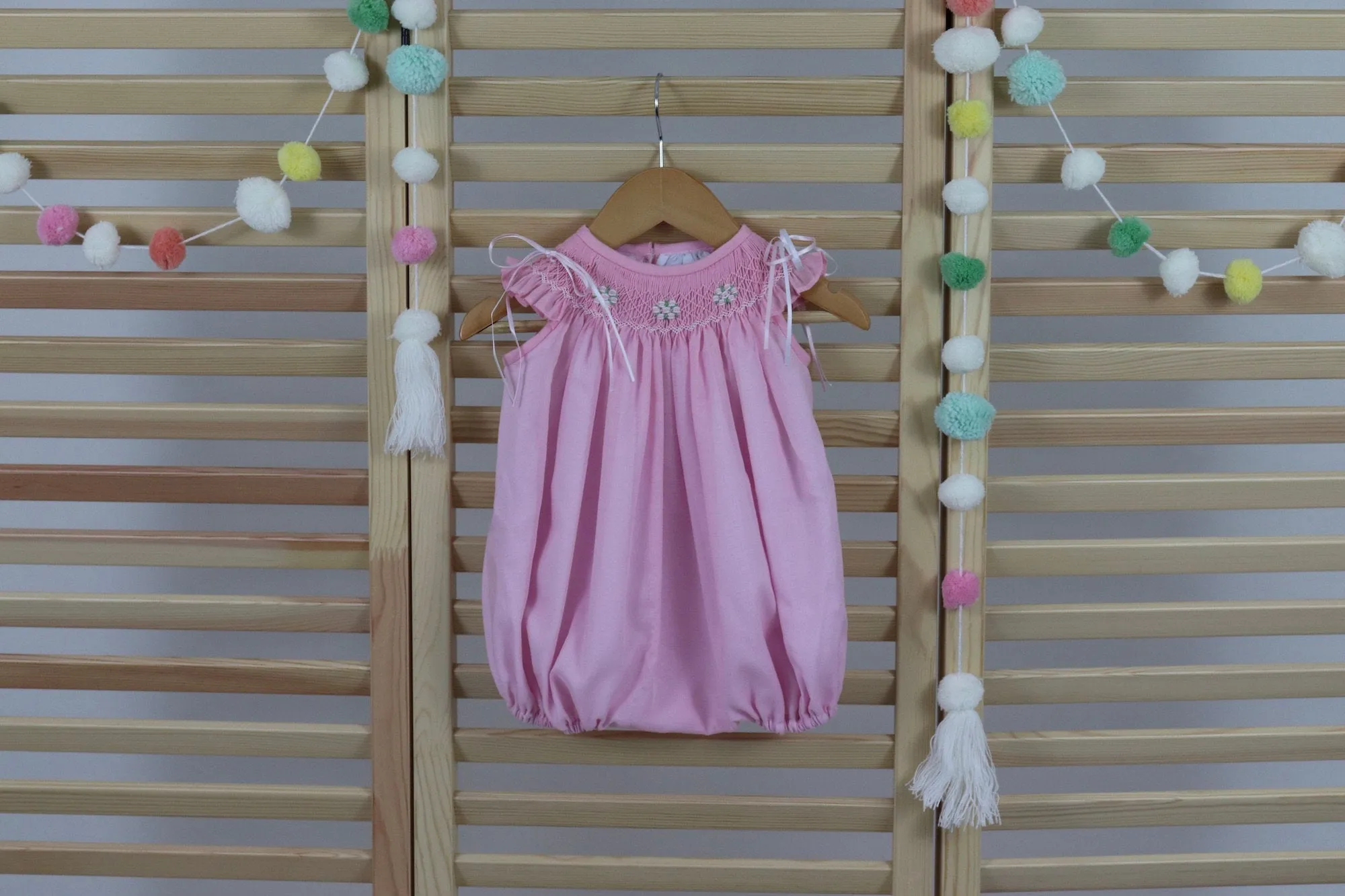 Pastel Pink Matching Sister Dresses, Bishop Dresses, Smocked dresses, Baby dresses, Girl Dresses,  Pink Smocked Dresses