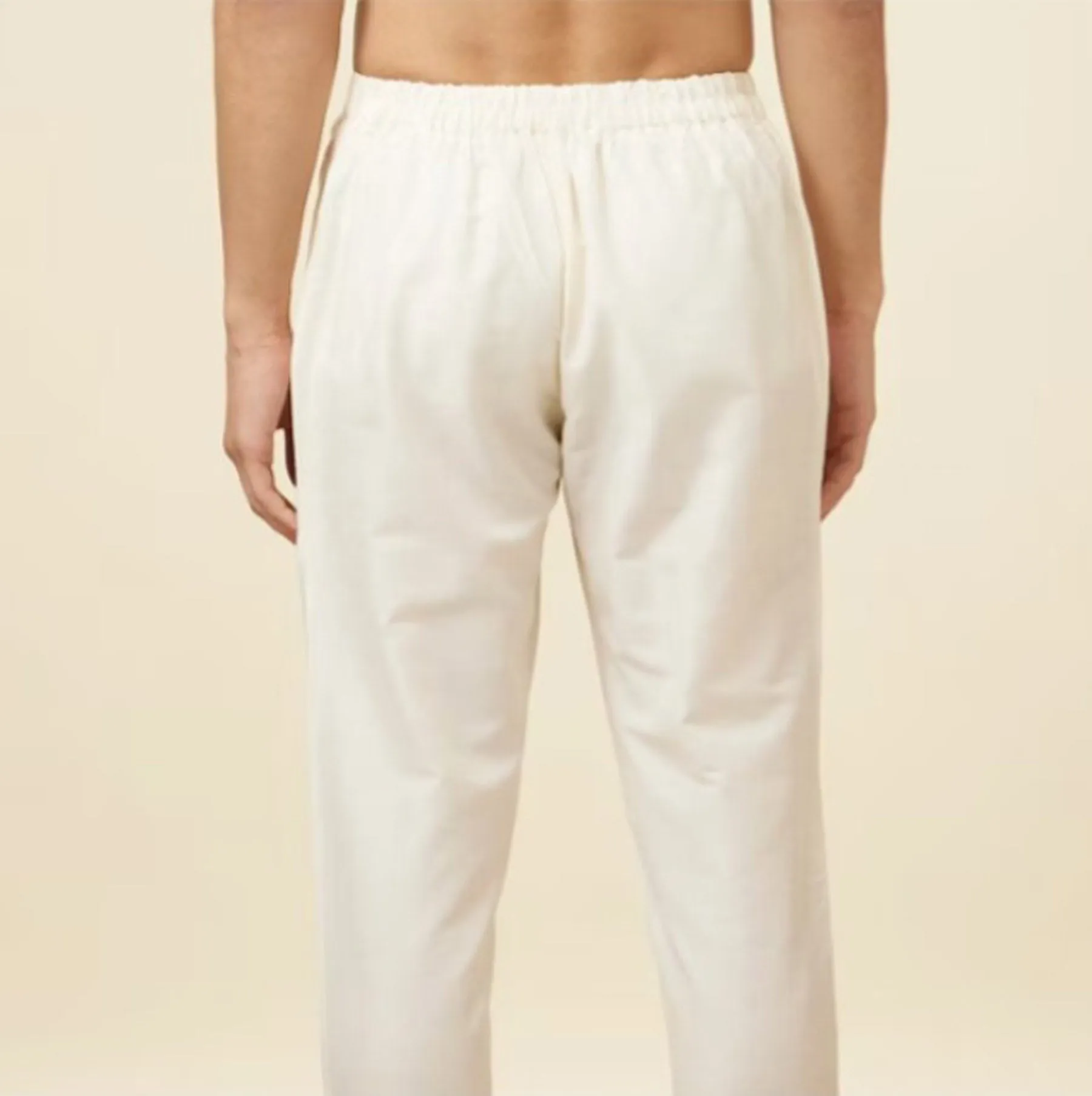 Plain White Pajama for men