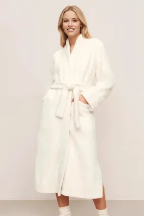Renew Plush Long Robe in Ivory