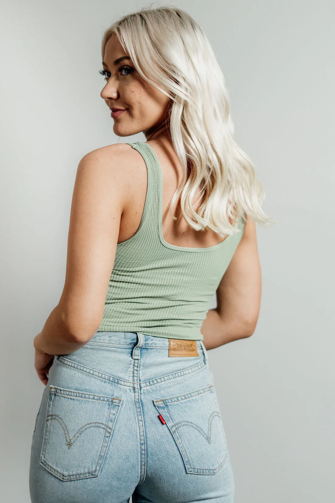 Reversible Scoop Crop Top