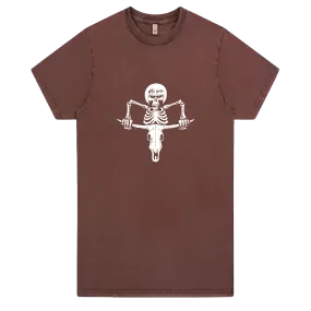 Riding Bones (Stone Wash Burgandy)