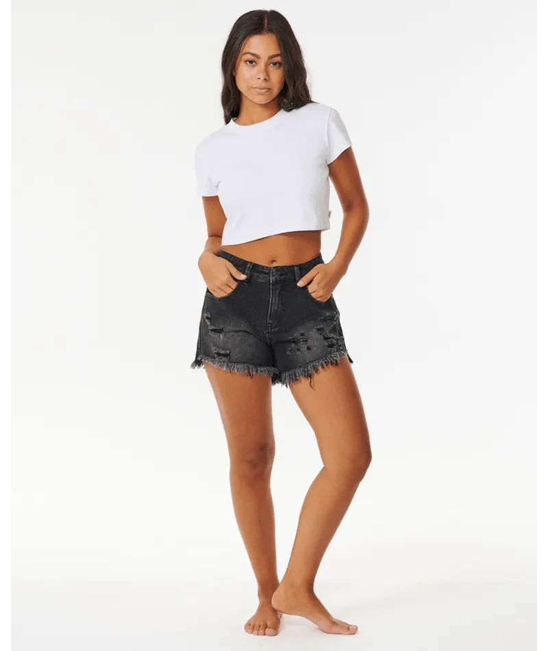 Rip Curl Sophie Denim Short II - Black