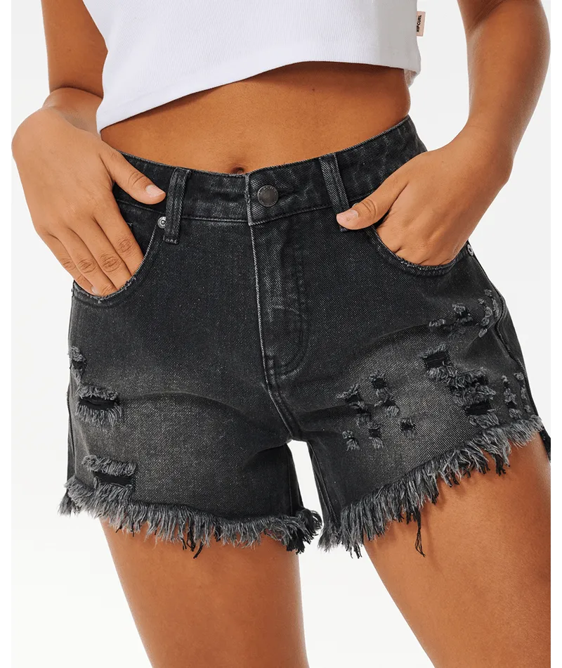 Rip Curl Sophie Denim Short II - Black