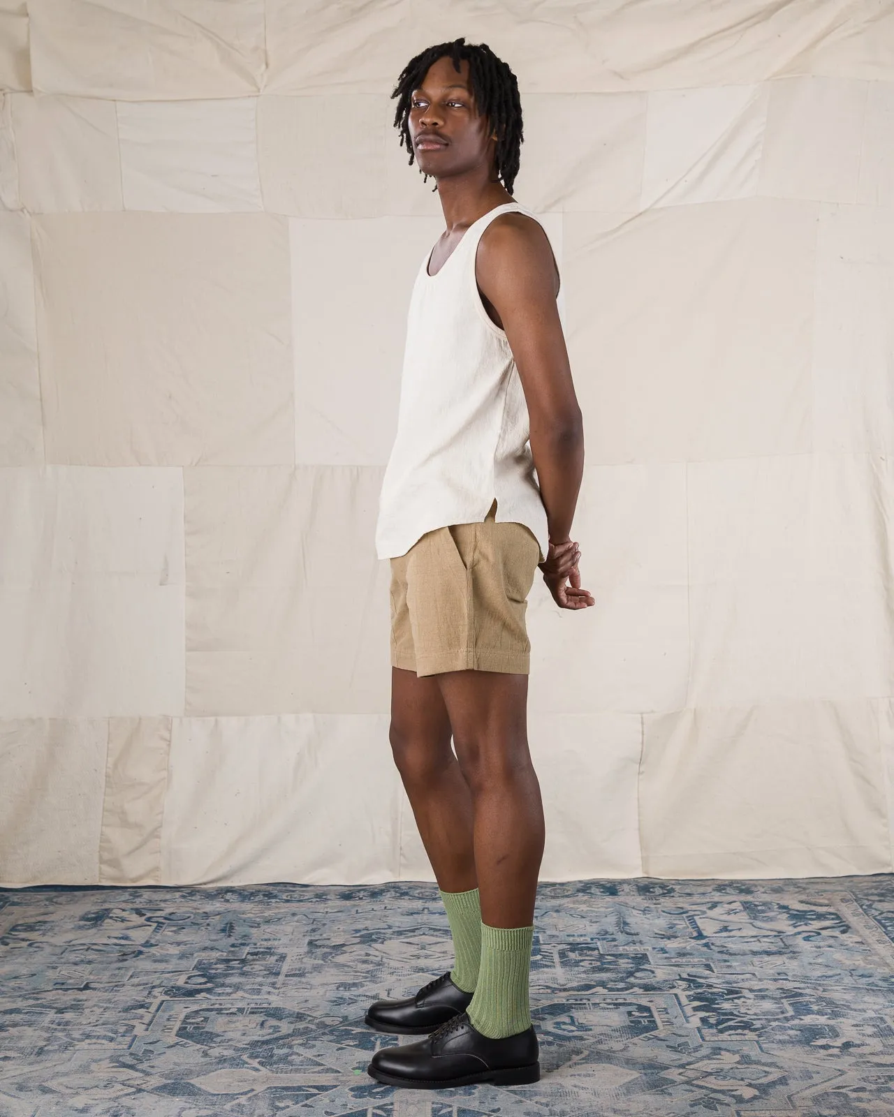 Ripley Tank - Natural Handwoven Kala Cotton