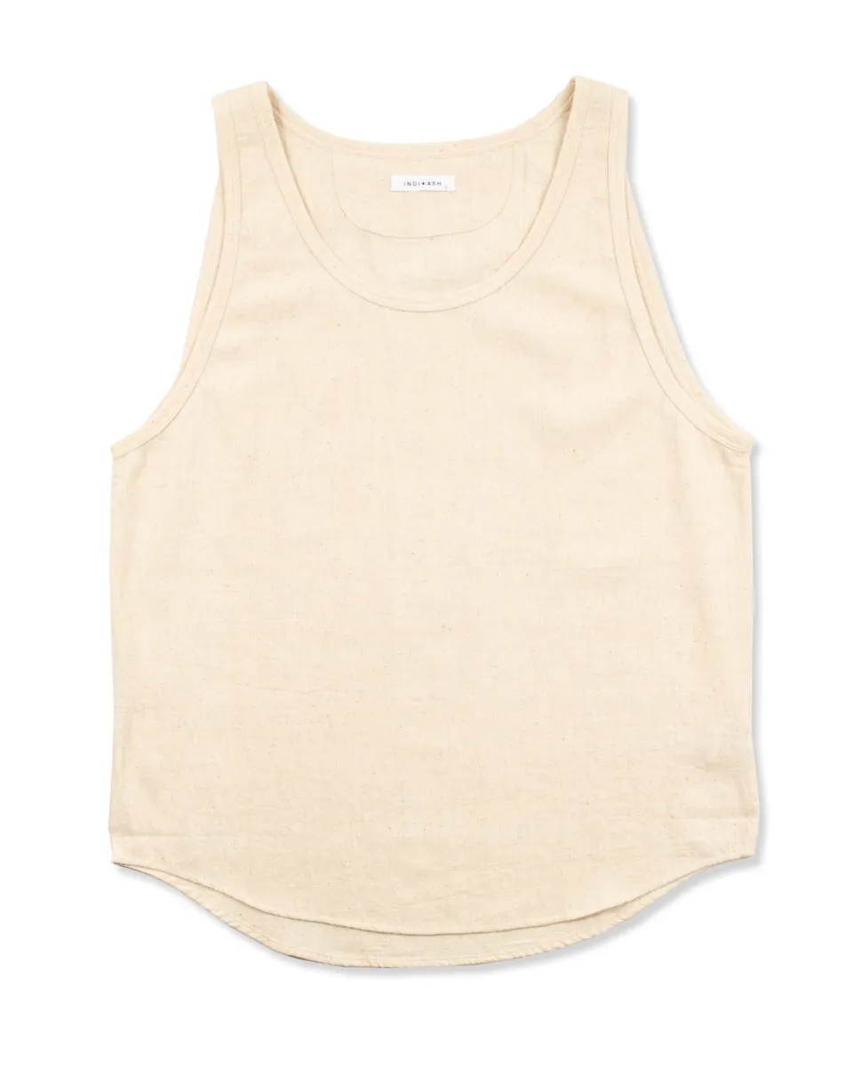 Ripley Tank - Natural Handwoven Kala Cotton