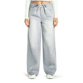 Straight Fit Snap Button Jeans