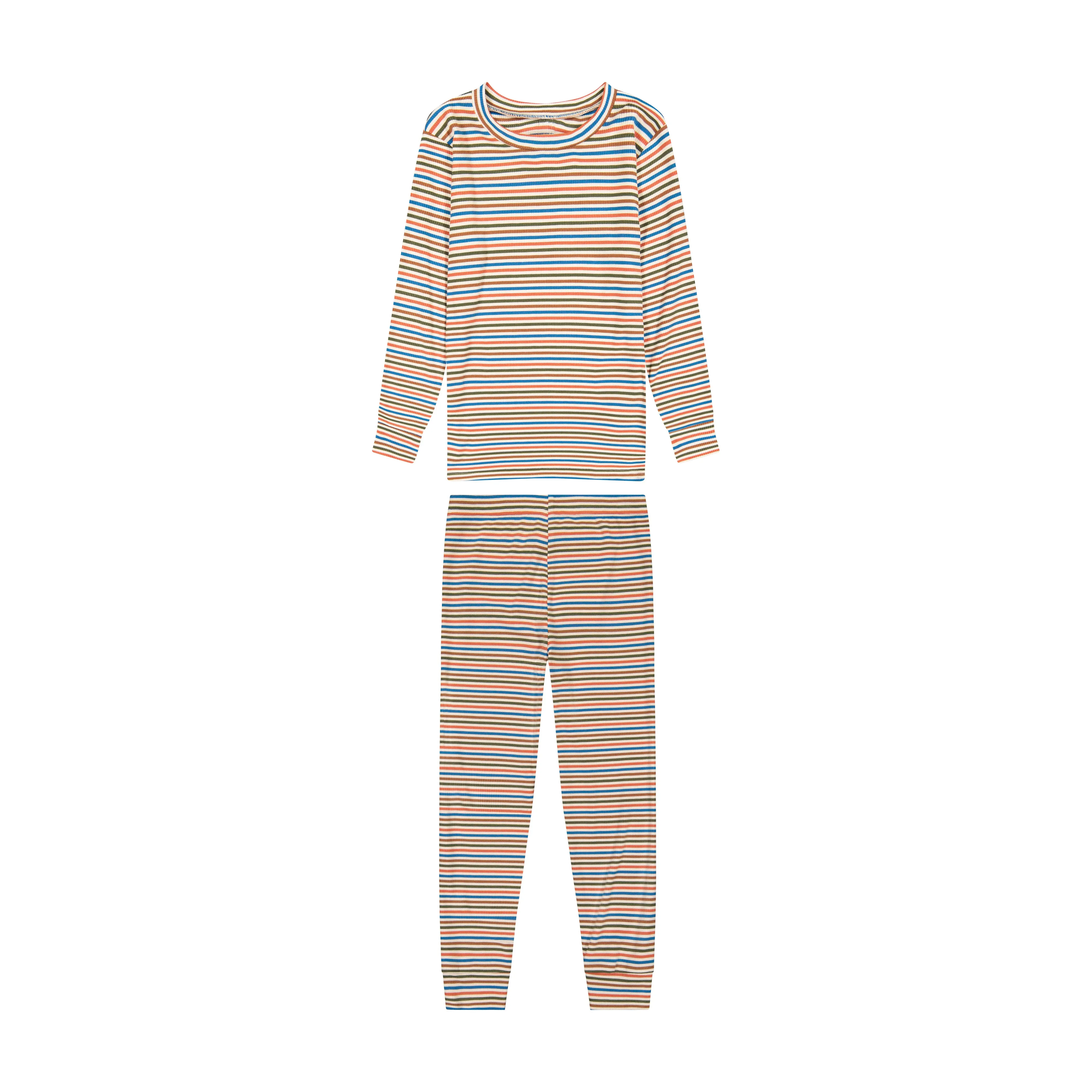 Striped Pajamas Set Blue