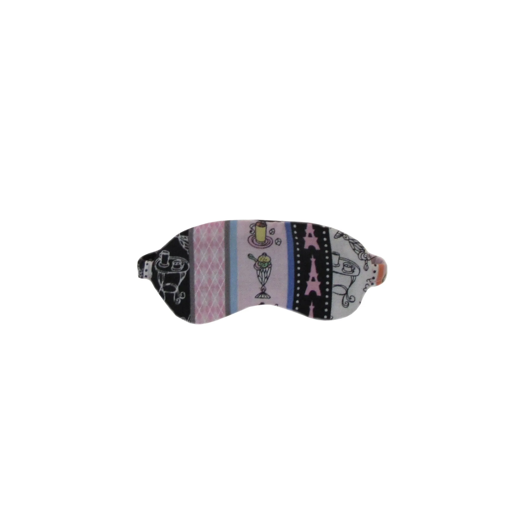 Striped Paris Print Doll Sleep Mask for 14 1/2-inch dolls