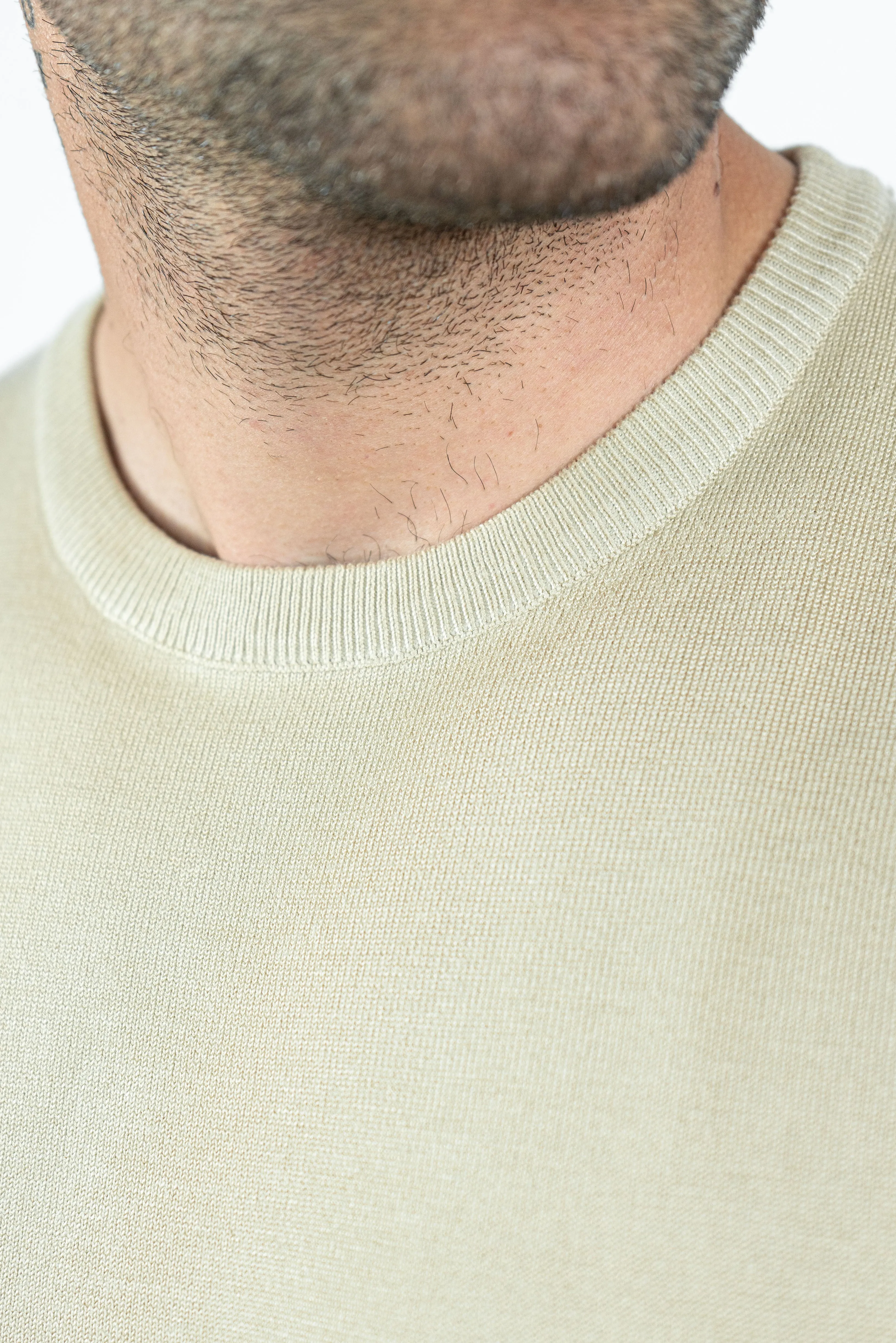 THE LUCA - KNITTED SLIM FIT T-SHIRT