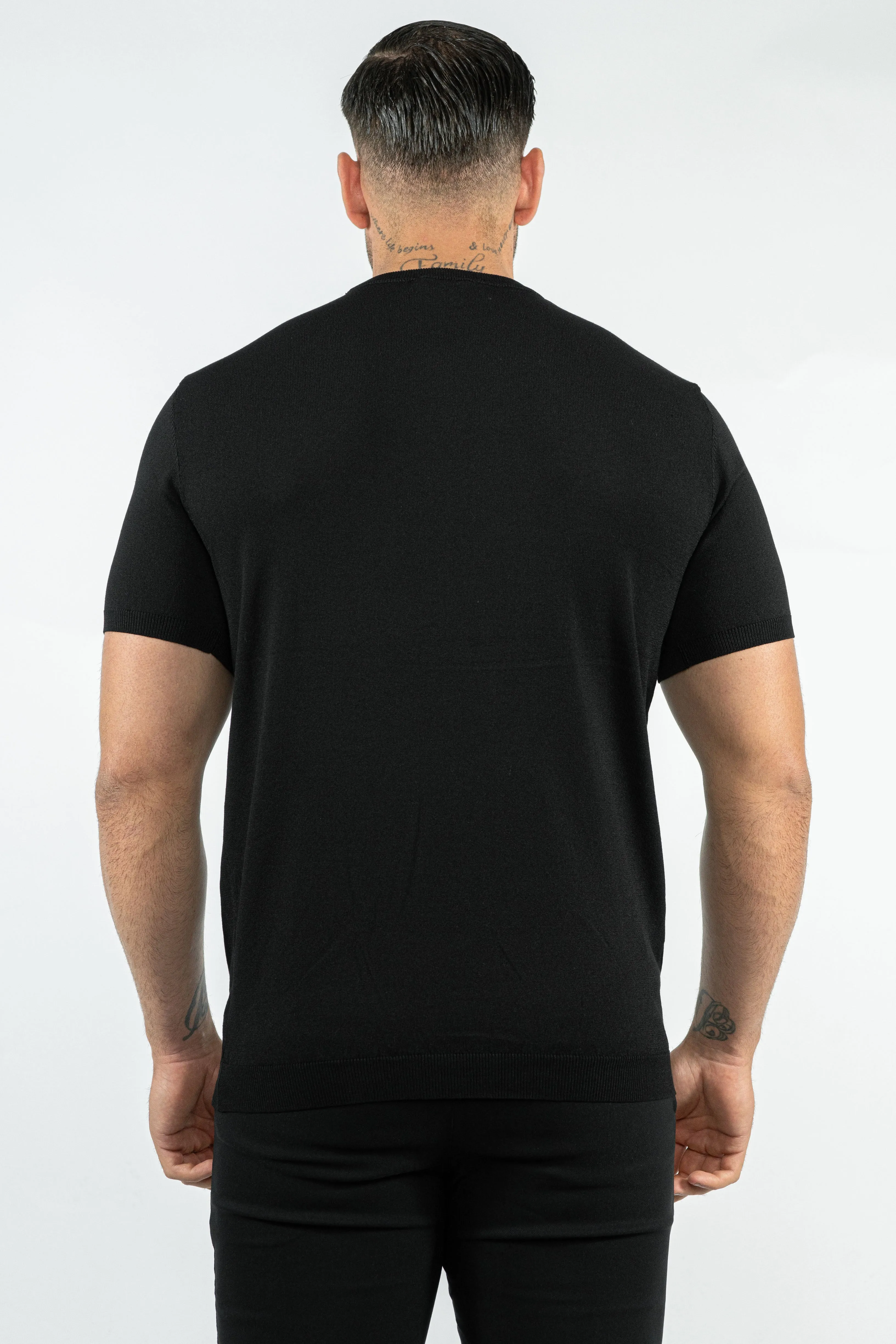 THE LUCA - KNITTED SLIM FIT T-SHIRT