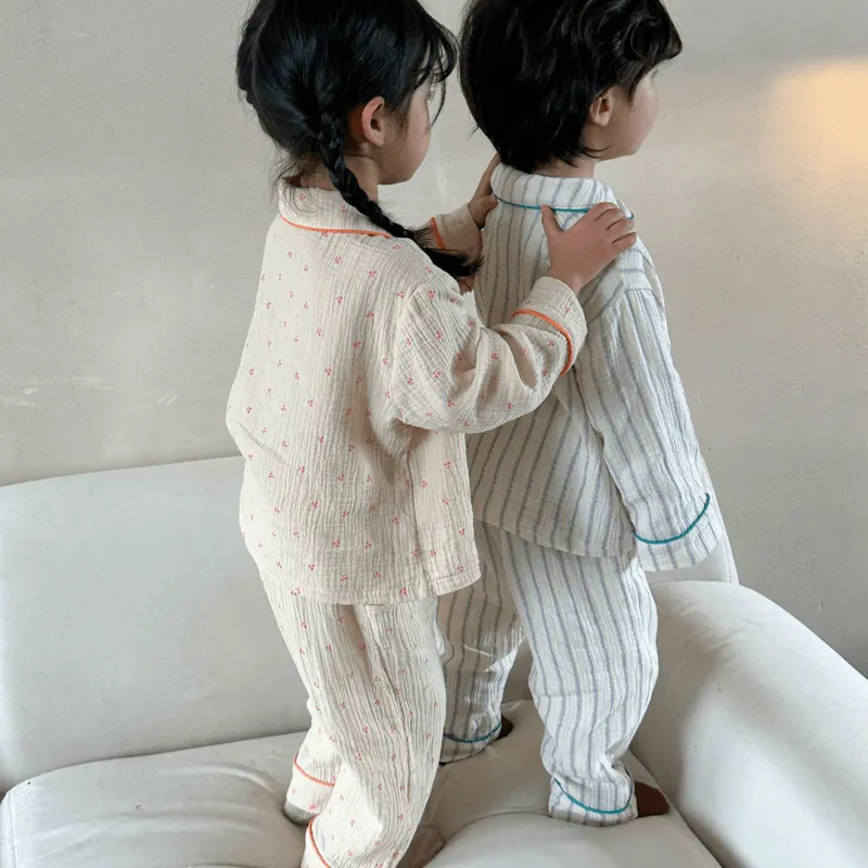 Toddler 2-Piece Cherry Striped Pajamas Set